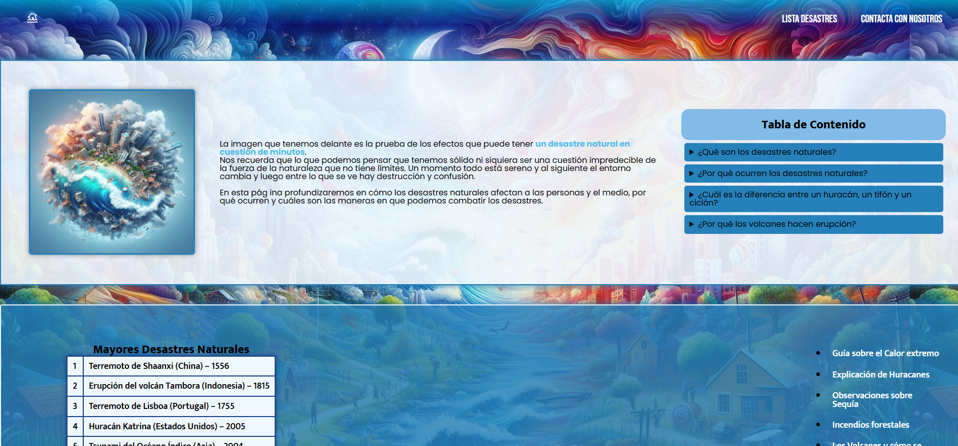 Desastres Naturales